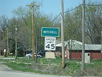 USA - Mitchell IL - Town Sign (11 Apr 2009)
